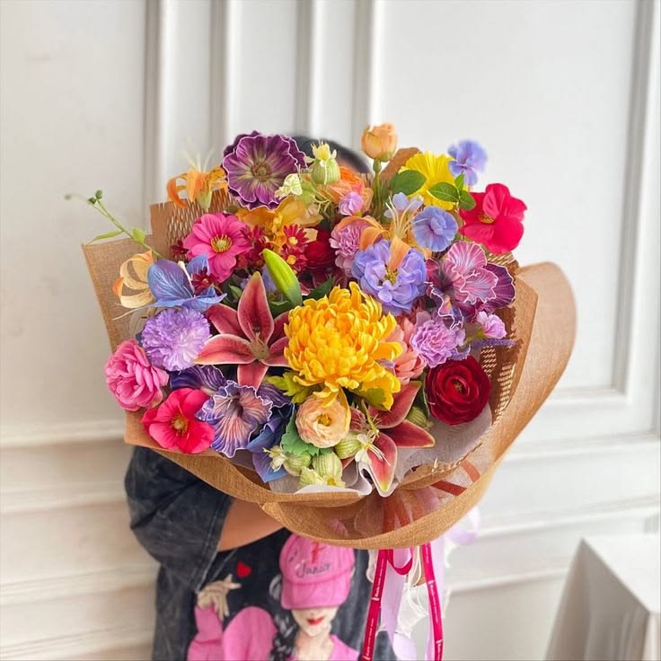 Un bouquet aux couleurs vives